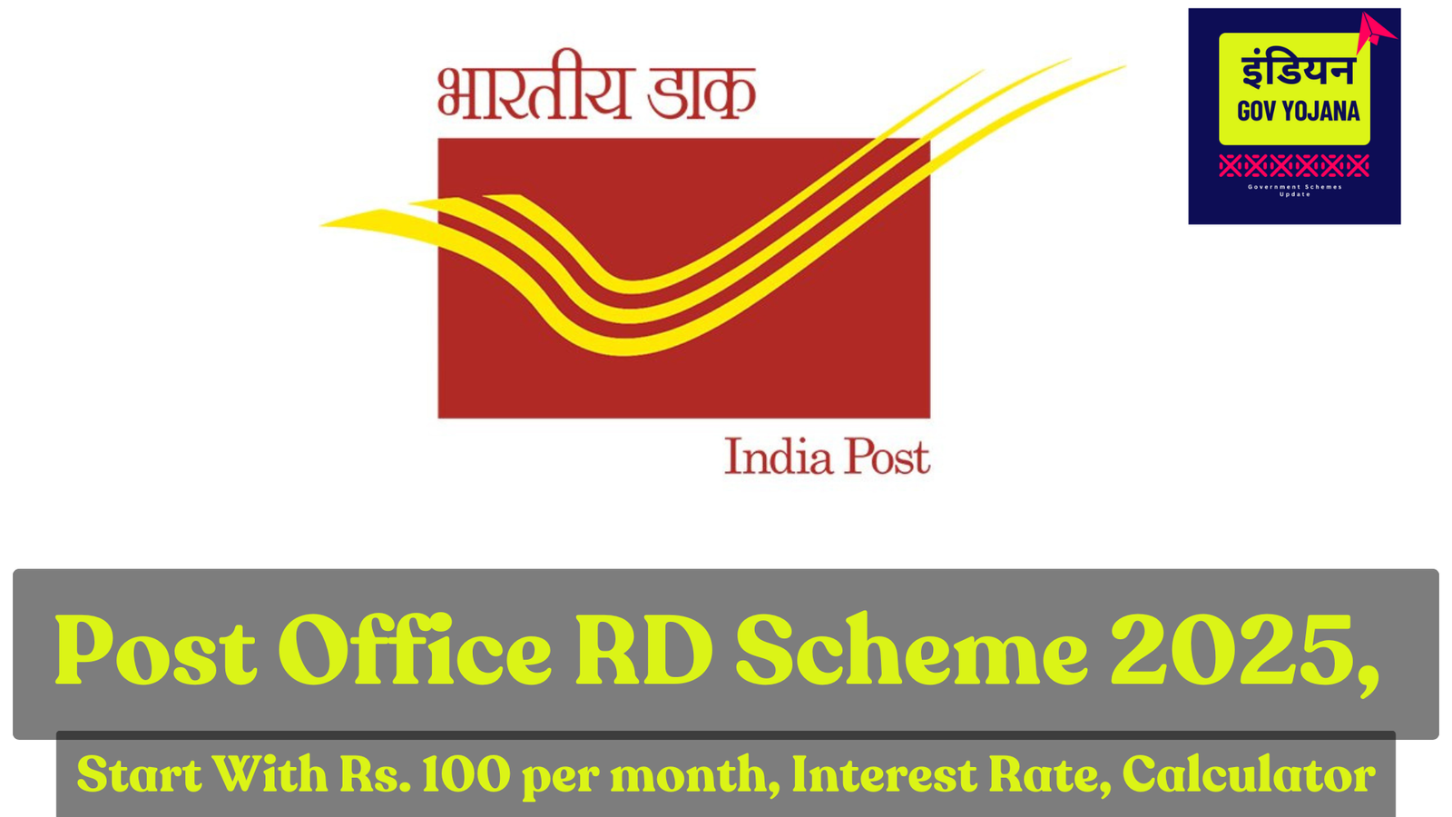 Post Office RD Scheme 2025